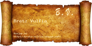 Bretz Vulfia névjegykártya